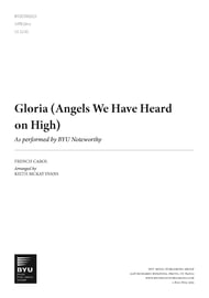 Gloria (Angels We Have Heard on High) SATB choral sheet music cover Thumbnail